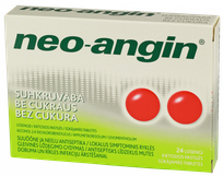 Neo-angin NEO-ANGIN bez cukura sūkājamās tabletes, 24 gab.