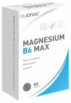 JONAX Magnesium B6 Max tabletes, 60 gab.