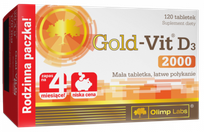 OLIMP LABS Gold - Vit D3 2000 tabletes, 120 gab.