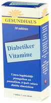 DIABETIKER  Vitamine tabletes, 30 gab.
