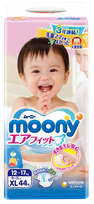 MOONY XL (12-17kg) diapers, 44 pcs.