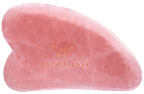 CRYSTALLOVE GuaSha Rose Quartz massage plate, 1 pcs.