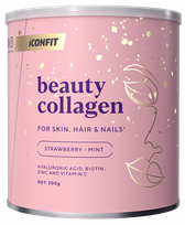 ICONFIT Beauty Collagen - Zemeņu-Piparmētras pulveris, 300 g