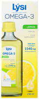 LYSI Fish Oil Omega - 3 Lemon масло, 240 мл