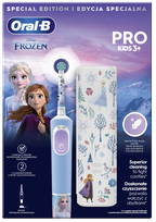 ORAL-B Pro Kids Frozen ar ceļojumu futrāli elektriskā zobu birste, 1 gab.