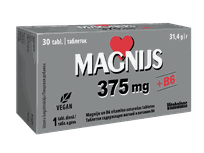 MAGNIJS 375 mg + B6 tabletes, 30 gab.