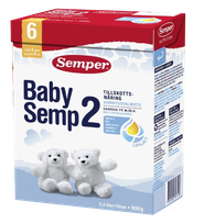 SEMPER BabySemp 2 no 6 mēn. piena maisījums, 800 g