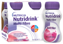 NUTRICIA Nutridrink Multi Fibre with strawberry flavor 125 ml, 4 pcs.