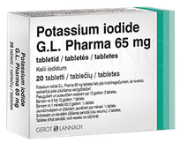 POTASSIUM IODID 65 mg tabletes, 20 gab.