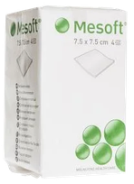 MESOFT   7.5x7.5 см четырехслойные нестерильные салфетки, 100 шт.
