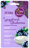 VICTORIA BEAUTY Blueberries & Yogurt 7ml маска для лица, 2 шт.