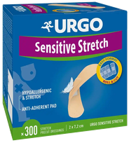 URGO  Sensitive Strech elastīgs plāksteris, 300 gab.