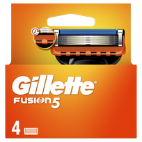 GILLETTE Fusion skuvekļu maināmās kasetnes, 4 gab.