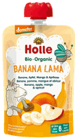 HOLLE Банан, яблоко и манго пюре, 100 г