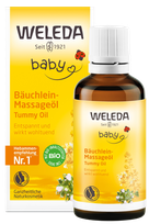 WELEDA Baby Календула масло для массажа животика у младенцев, 50 мл