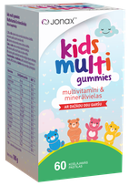 JONAX Kids Multi Gummies (ar dažādu ogu garšu) košļājamās pastilas, 60 gab.