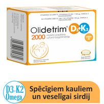 OLIDETRIM  Omega 2000 D3 + K2 мягкие капсулы, 30 шт.