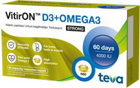 VITIRON D3 + Omega3 Strong kapsulas, 60 gab.