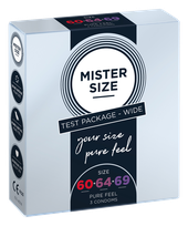 MISTER SIZE 3 sizes 60-64-69 condoms, 3 pcs.