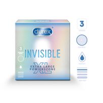 DUREX Invisible XL prezervatīvi, 3 gab.