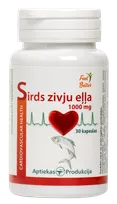 APTIEKAS PRODUKCIJA Sirds Zivju Eļļa 1000 mg kapsulas, 30 gab.