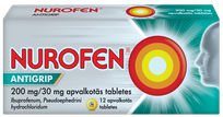 NUROFEN  ANTIGRIP 200 mg/30 mg tabletes, 12 gab.