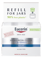 EUCERIN Hyaluron-Filler uzpildes iepakojums nakts sejas krēms, 50 ml