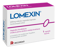 LOMEXIN 600 мг вагинальные капсулы, 1 шт.