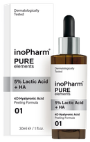 INOPHARM 5% Lactic Acid + HA serums, 30 ml