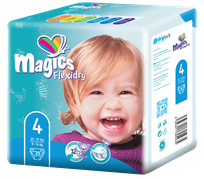 MAGICS Flexidry Maxi 4 (9-14 kg) diapers, 31 pcs.