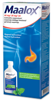 MAALOX 40 mg/35 mg/ml suspension, 250 ml