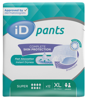 ID Pants Super XL (130-170 cm) nappy pants, 12 pcs.