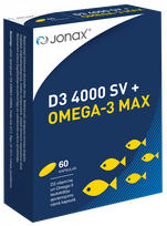 JONAX D3 4000 SV+OMEGA-3 Max kapsulas, 60 gab.