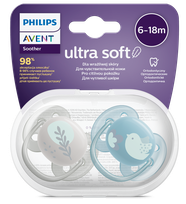 PHILIPS Avent Ultra Soft 6-18 m. soother, 2 pcs.