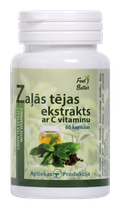 APTIEKAS PRODUKCIJA Green Tea Extract With Vitamin C 250 mg capsules, 60 pcs.