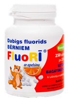 FLUORĪ 220 mg orange flavor pills, 250 pcs.