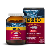 FJORD STRONG Strong Omega-3 Cardio kapsulas, 60 gab.