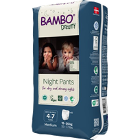 BAMBO Nature Dreamy Night Pants, 4-7 gadi, 15-35 kg biksītes, 10 gab.