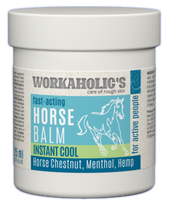 WORKAHOLICS Horse Balm With Chestnut, Hemp Extracts And Camphor Oil ķermeņa balzams, 125 ml