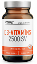ICONFIT D3 Vitamin, 2500 IU kapsulas, 90 gab.