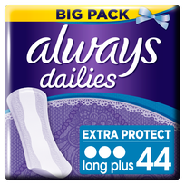 ALWAYS  Dailies Extra Protect Long Plus ежедневные прокладки, 44 шт.