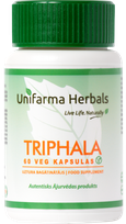 UNIFARMA HERBALS Triphala kapsulas, 60 gab.