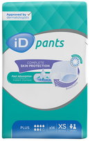 ID Pants Plus XS nappy pants, 14 pcs.