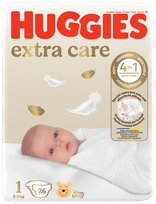 HUGGIES Elite Soft 1, 3-5 кг подгузники, 26 шт.