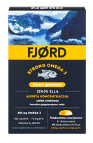 FJORD STRONG Omega-3 Smart chewable lozenges, 45 pcs.