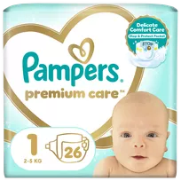 PAMPERS Premium Care 2-5 kg autiņbiksītes, 26 gab.