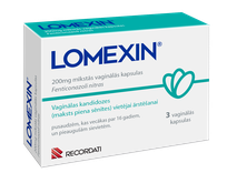 LOMEXIN 200 mg vaginal capsules, 3 pcs.