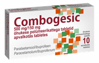 COMBOGESIC 500 mg/150 mg tabletes, 10 gab.