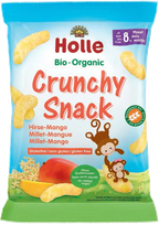 HOLLE Millet and Mango Crisps for Babies from 8 Months of Age snack, 25 g