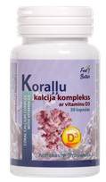 APTIEKAS PRODUKCIJA Coral Calcium With Vitamin D3 capsules, 30 pcs.